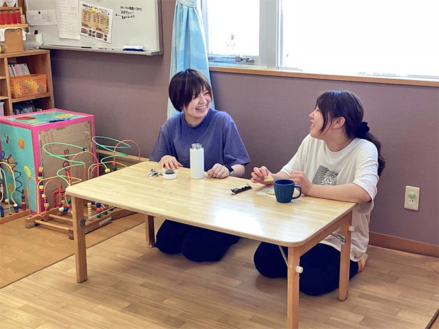 職員の休憩風景